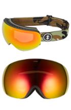Women's Electric Eg3 Snow Goggles - Camo/ Red Chrome
