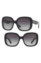 Women's Burberry 56mm Gradient Sunglasses - Black