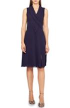 Women's Reiss Alana Raw Edge Ruffle Dress Us / 4 Uk - Blue