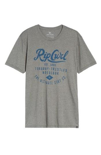 Men's Rip Curl Era Mock Twist Logo Graphic T-shirt - Grey