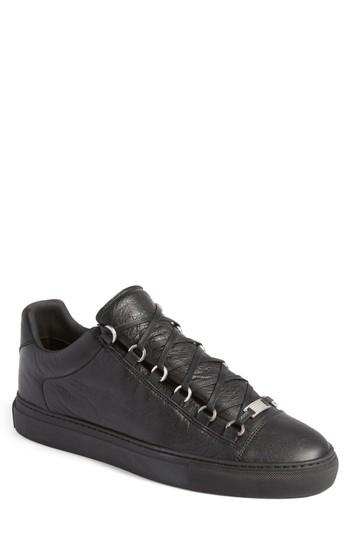 Men's Balenciaga Arena Low Sneaker Us / 42eu - Black