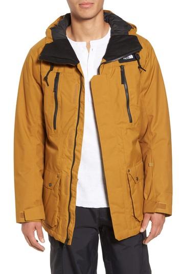 Men's The North Face Hexsaw Parka - Brown