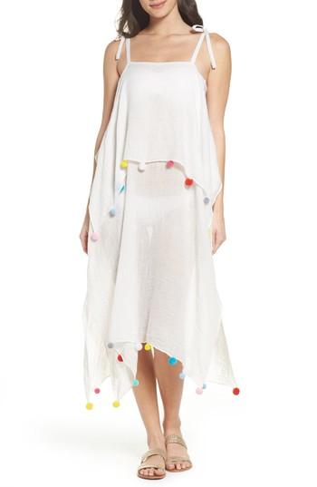 Women's Pool To Party Day To Night Cover-up Dress, Size - White