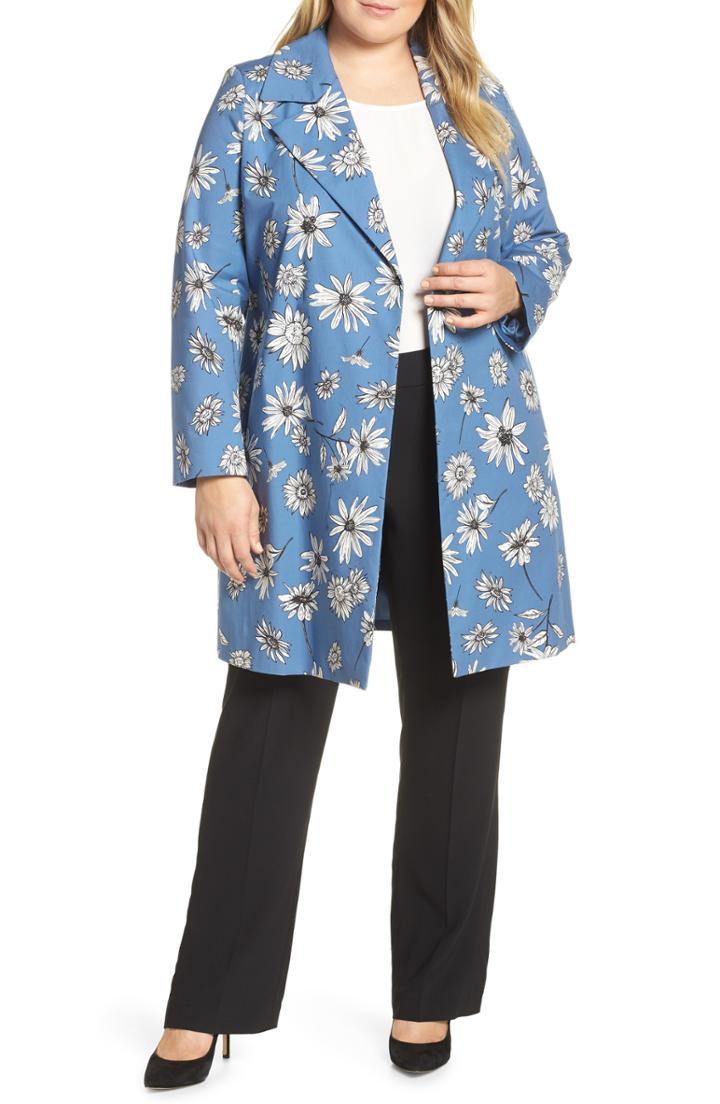 Women's Marina Rinaldi Troupe Floral Print Raincoat