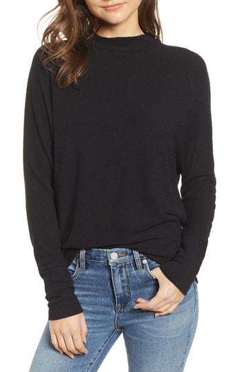 Women's Bp. Dolman Sleeve Ribbed Top, Size - Black