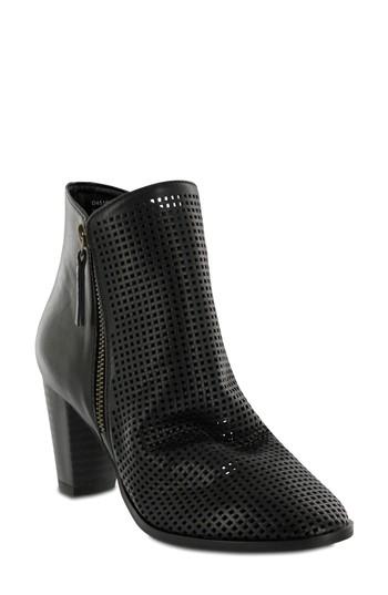 Women's Mia Riya Perforated Bootie M - Black