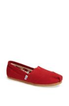 Women's Toms Classic Canvas Slip-on .5 M - Red