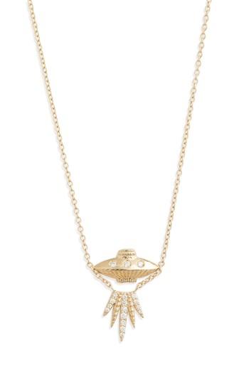 Women's Sofia Zakia Tender Abduction Ufo Diamond Necklace