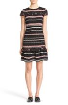 Women's Red Valentino Stripe Crotchet Cotton Dress