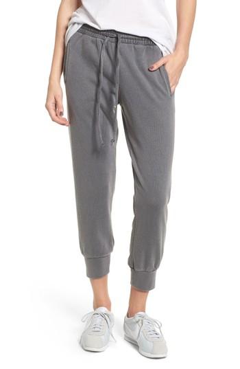 Women's Sub Urban Riot Cambridge Crop Sweatpants - Grey