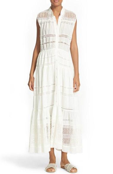 Women's Sea Baja Lace Cotton Midi Dress