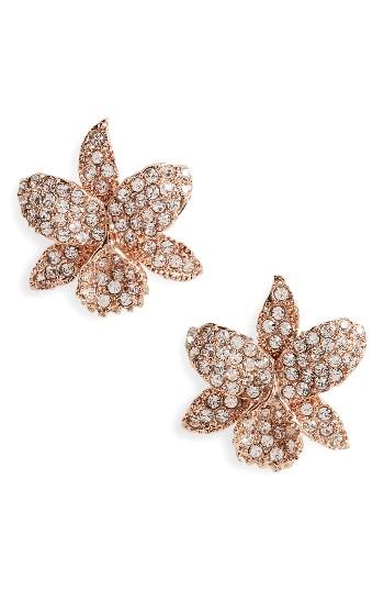 Women's Nina Small Orchid Crystal Stud Earrings