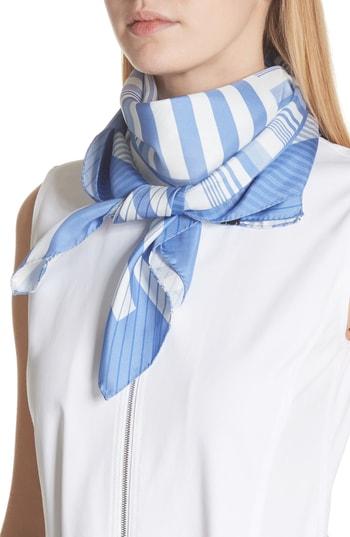 Women's Lafayette 148 New York Stripe Silk Twill Scarf