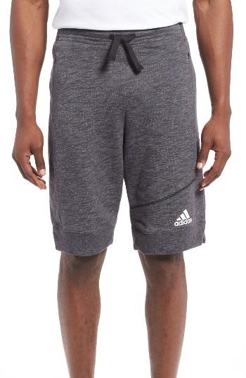 Men's Adidas Cross Up Knit Shorts - Black