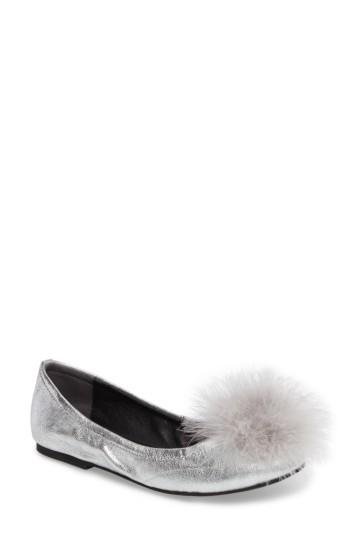 Women's Kenneth Cole New York Priscella Ballet Flat .5 M - Metallic