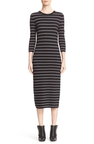 Women's Theory 'delissa B' Stripe Textured Knit Maxi Dress