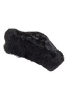 Women's Eric Javits Persian Genuine Shearling Beret - Black