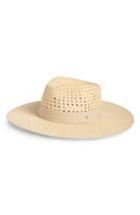 Women's Rag & Bone Lacey Wide Brim Panama Hat - Brown