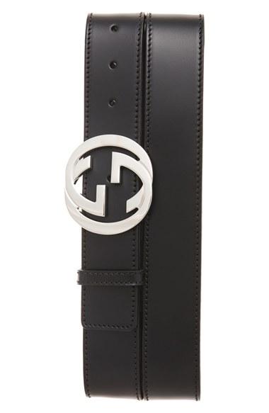 Men's Gucci Leather Belt - Black