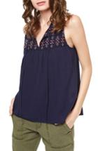 Women's Sanctuary Abel Embroidered Shell - Blue