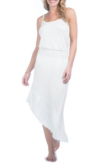 Women's Green Dragon Asymmetrical Cover-up Dress - Black