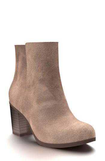 Women's Shoes Of Prey Block Heel Bootie .5 D - Brown