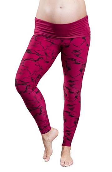Women's Cozy Orange 'sequoia' Maternity Leggings - Purple