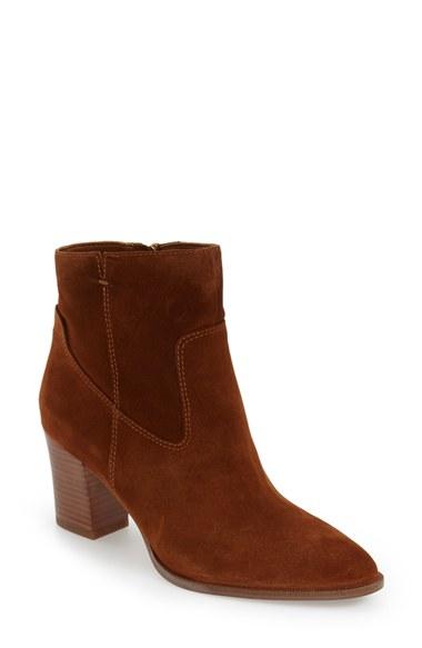 Women's Sarto By Franco Sarto 'echelon' Block Heel Bootie .5 M - Brown