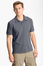 Men's James Perse Slim Fit Sueded Jersey Polo (m) - Grey