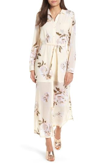 Women's Leith Floral Shirtdress, Size - Beige