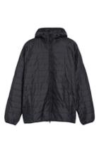Men's Barbour International Level Slim Fit Quilted Hooded Jacket - Black