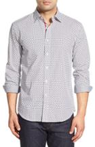 Men's Bugatchi Classic Fit Print Sport Shirt - White