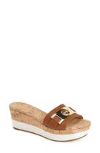 Women's Michael Michael Kors 'warren' Platform Sandal .5 M - Brown