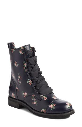 Women's Bp. Lex Lace-up Combat Boot M - Blue