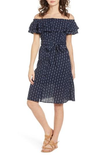 Women's Lost + Wander Melrose Off The Shoulder Dress - Blue