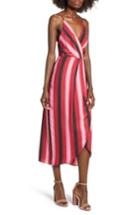 Women's Wayf Stevie Stripe Wrap Dress - Red