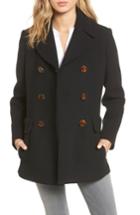 Women's Kate Spade New York Wool Blend Peacoat - Black