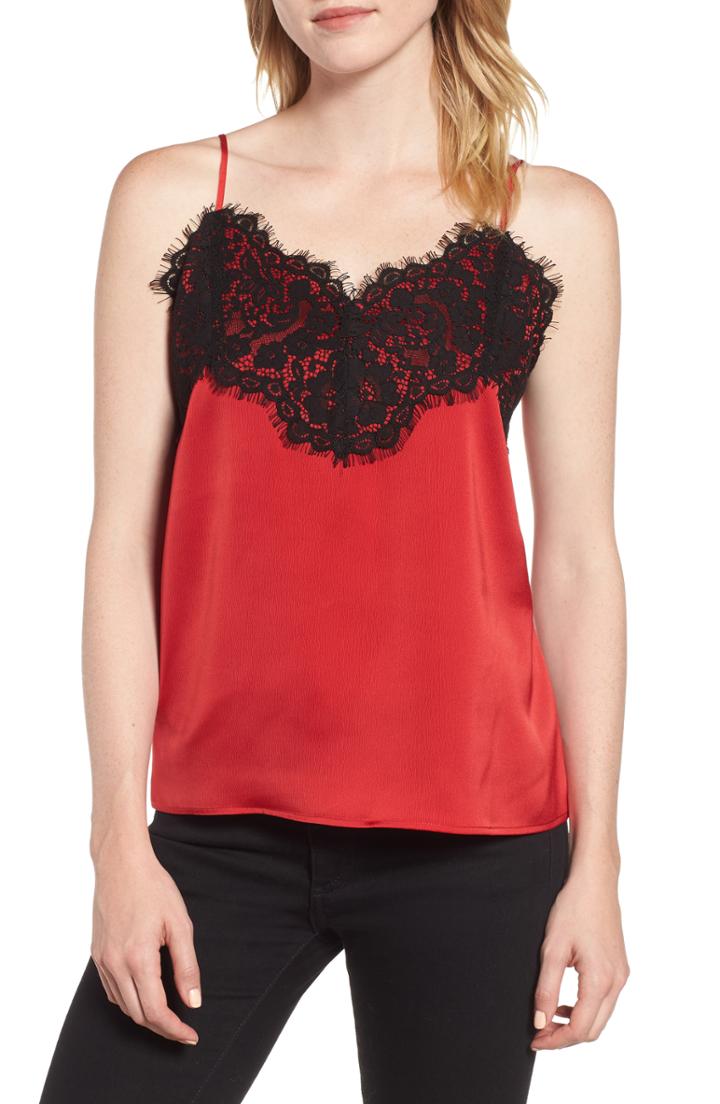 Women's Gibson X Glam Squad Rachel Lace Camisole - Black