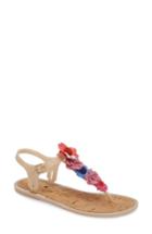 Women's Kate Spade New York Fatema Floral Embellished T-strap Sandal M - Beige
