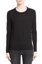 Women's Burberry Meigan Merino Wool Sweater - Black