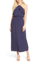 Women's Lush Ruffle Maxi Dress - Blue