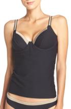 Women's Fantasie 'monaco' Underwire Tankini Top G (6d Us) - Black
