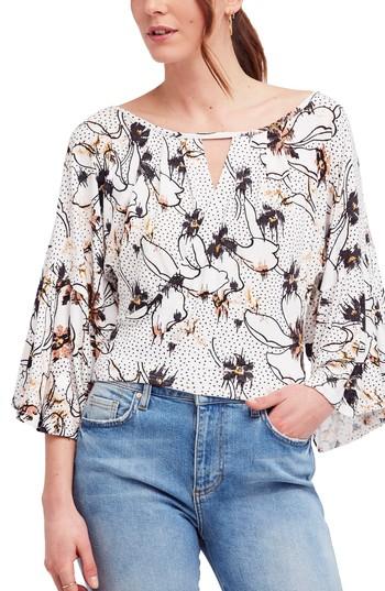Women's Free People Last Time Print Top - Ivory