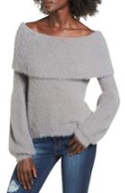 Women's Leith Off The Shoulder Sweater, Size - Grey