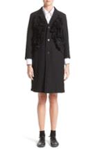 Women's Tricot Comme Des Garcons Embroidered Nylon Ruffle Coat