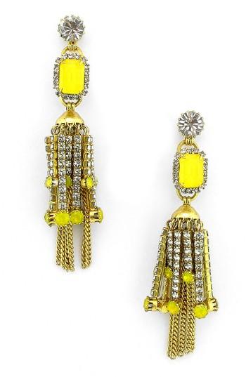 Women's Elizabeth Cole Sutton Crystal Drop Earrings