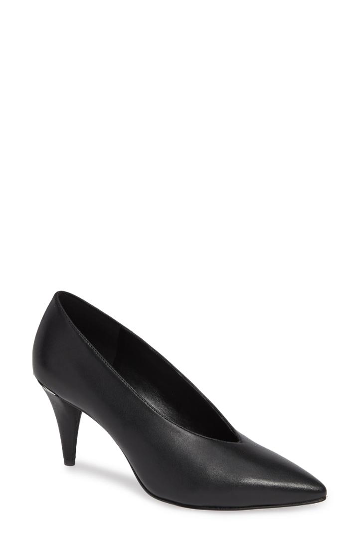Women's Michael Michael Kors Lizzy Pointed Toe Pump .5 M - Black
