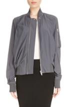 Women's Rick Owens Swoop Back Bomber Us / 38 It - Grey