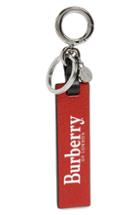 Men's Burberry Leather Tag Key Ring