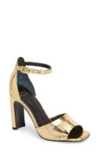 Women's Marc Fisher Ltd Harlin Ankle Strap Sandal .5 M - Metallic